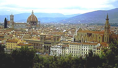 Florence, the cradle of Renassaince, birthplace of Dante, Petrarca, Michelangelo, among others. 