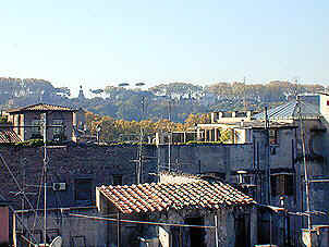 Terrace, lef side: the Janiculum