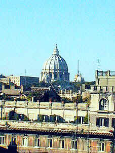 Terrace, left side. Vatican, closer view. 
