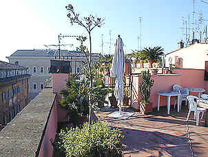 Terrace, right side: opposite view, Palazzo Farnese